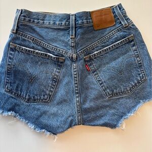 Levi's Blue High Waist Women Shorts